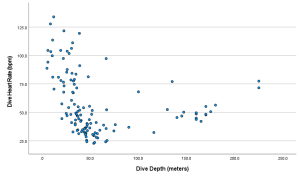 Dive Depth Scatterplot